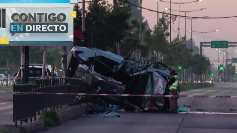 Grave accidente en La Pintana: Auto chocó paradero dejando dos muertos y cinco heridos graves