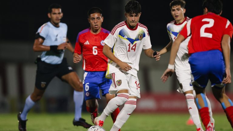 Chile reaccionó tarde y cayó ante Venezuela en amistoso internacional Sub 17