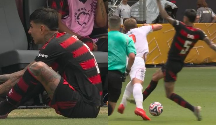 Amarilla y lesión: El patadón de Erick Pulgar a Harry Kane que lo obligó a salir ante Bayern Múnich