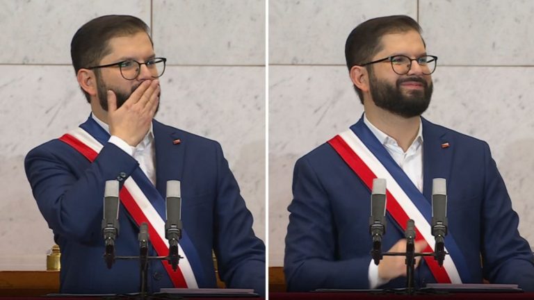 VIDEO | Presidente Boric envía  mensaje a su hija Violeta en medio de Cuenta Pública