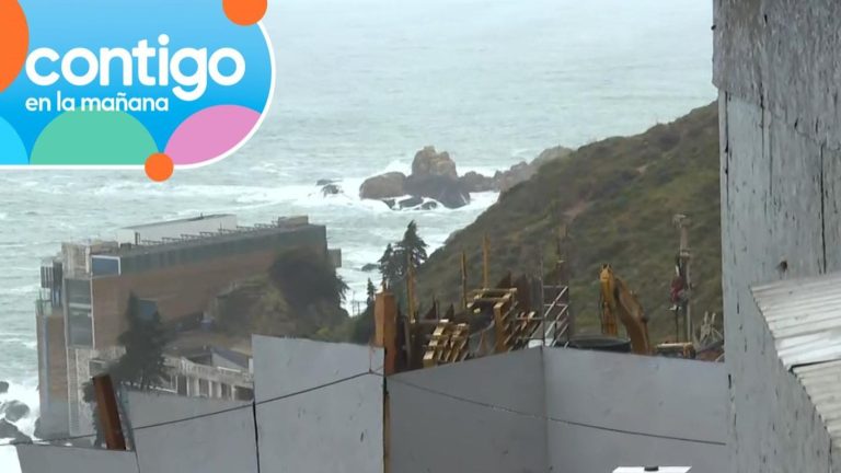 Alerta por lluvias en sector del socavón en Viña del Mar: Maquinarias trabajan en el lugar