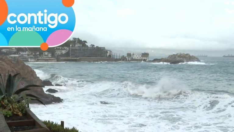 Intensas marejadas en la zona central: Así luce el borde costero de Viña del Mar por el sistema frontal