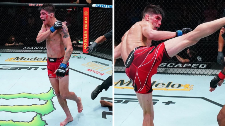 “La Jaula” no pudo con el local: Bahamondes cayó ante Rafael Fiziev en la UFC Bakú