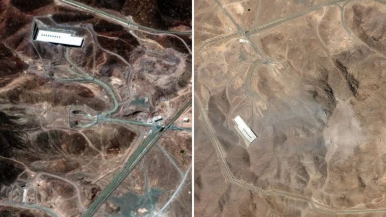 FOTOS | Imagen satelital revela impacto de bombas en instalaciones nucleares de Irán