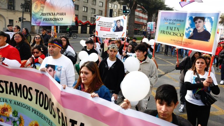 “Por ti, amiguito”: Familia y amigos de Francisco Albornoz pidieron justicia frente a La Moneda