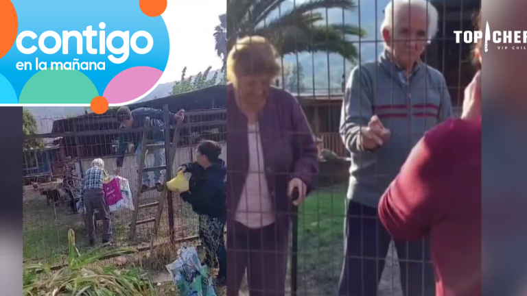 Les pasan comida por encima de la reja: La cruda realidad de adultos mayores tras ser encerrados en su terreno