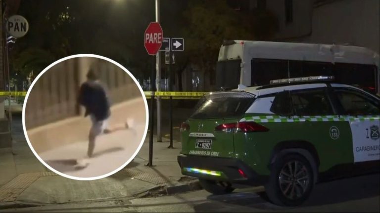 VIDEO | Hombre fue acribillado en pleno centro de Santiago: Grabaron al autor huyendo