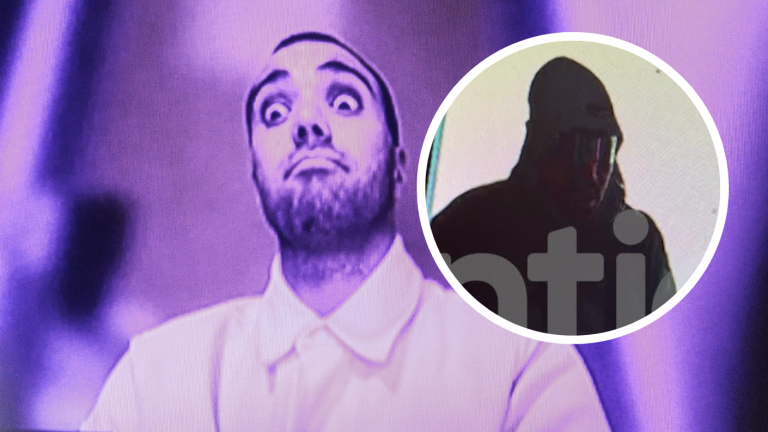 De negro y ocultando su apariencia: Martín de los Santos fue captado en hotel de Brasil