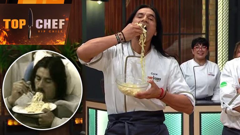 ¡Lo hizo de nuevo! Coca Mendoza recreó icónica escena comiendo fideos en Top Chef VIP