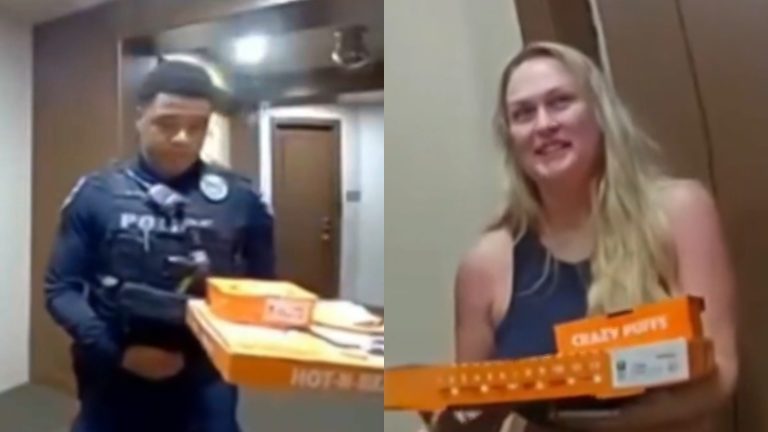 Policías se hacen virales por detener a repartidor prófugo y entregar ellos mismos un pedido