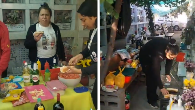 “Imposible descansar en paz”: Critican a familia por realizar completada en el cementerio
