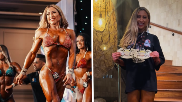 Nicole Moreno ganó cuatro medallas de oro en torneo de culturismo en el extranjero
