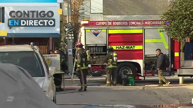 Emergencia química en Conchalí: Explosión de ácido dejó dos heridos