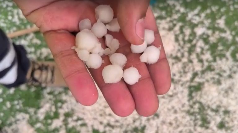 Reportan fuerte caída de granizos en Minera Escondida en Antofagasta