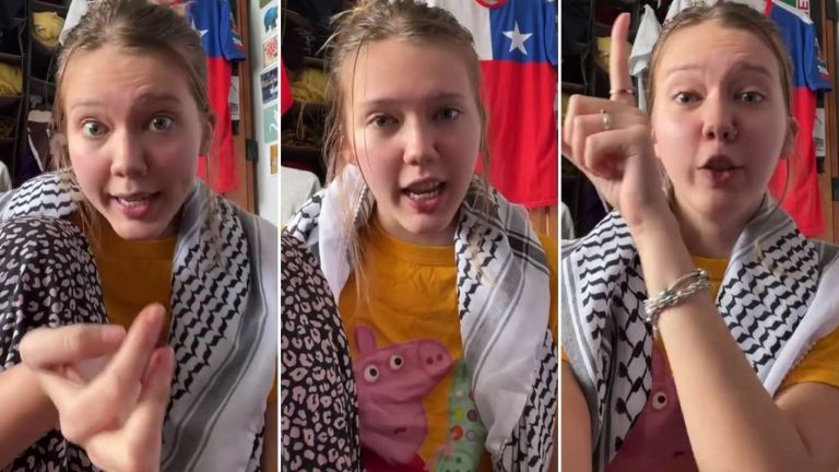 Tiktoker gringa se hizo viral con férrea defensa a Chile: Desató fuerte debate en redes