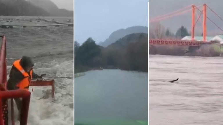Inundaciones y desbordes de ríos en Aysén por intenso temporal: Más de 100 mm de agua caída en 48 horas