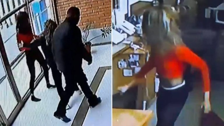 VIDEO | Mujer peleó con su pareja, golpeó a carabinera y mordió a una conserje en Santiago