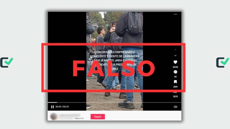 Video no muestra un adherente de Jeannette Jara borracho, se grabó en Colombia en un festival de rock