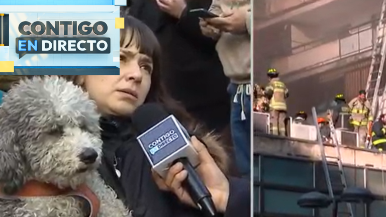Imágenes conmovedoras: Residentes de edificio incendiado piden ayuda para rescatar a sus mascotas