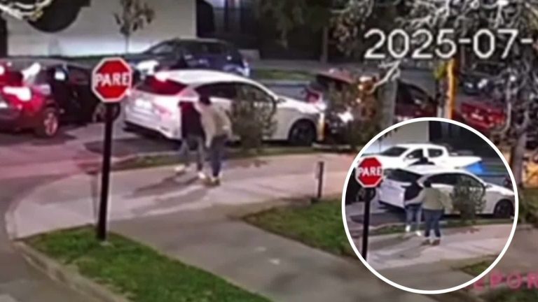 Seis delincuentes protagonizaron violento portonazo en La Florida: Se dieron a la fuga