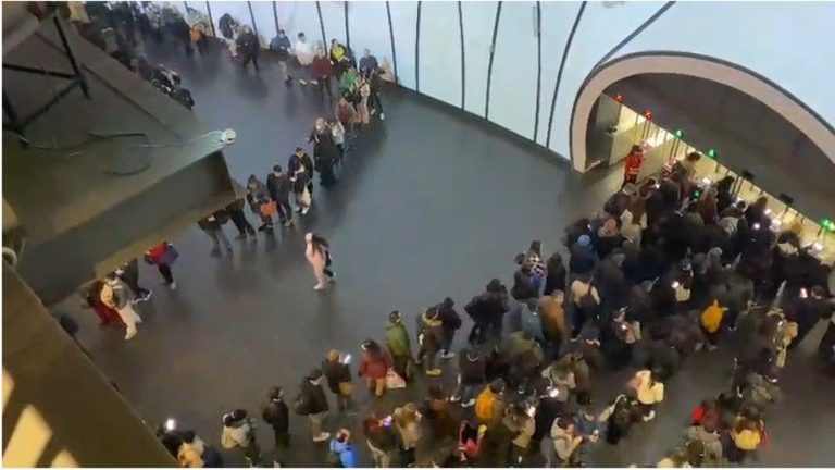 En plena hora punta: Los registros que dejó la interrupción del servicio en Línea 1 del Metro