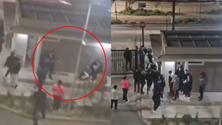 VIDEO | Padre e hijo terminaron baleados tras confuso incidente en condominio de San Bernardo