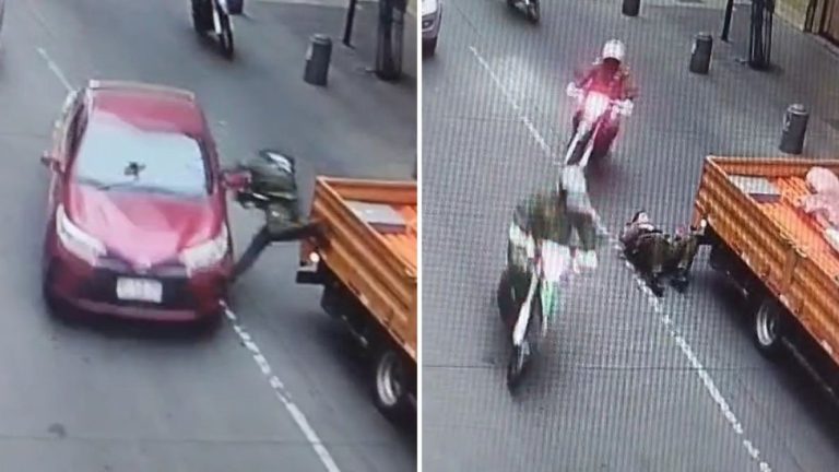 VIDEO EXCLUSIVO | Carabinero fue atropellado en medio de persecución en el centro de Santiago