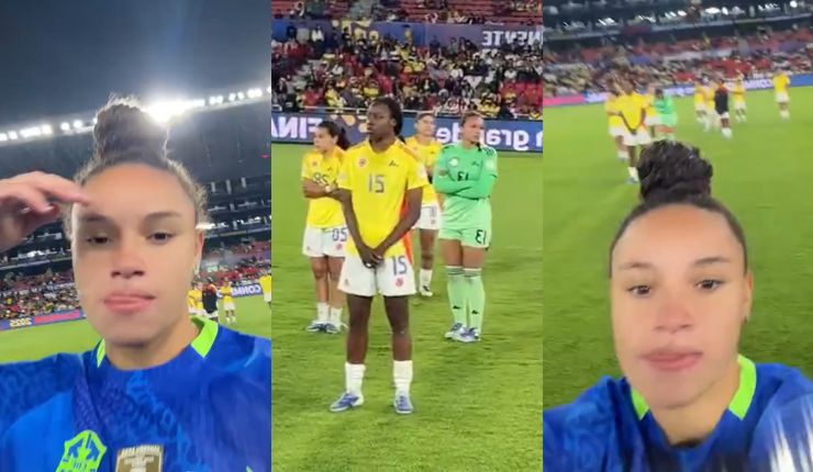 “Casi”: Futbolista brasileña se burla en plena cancha de rivales tras ganar la Copa América Femenina