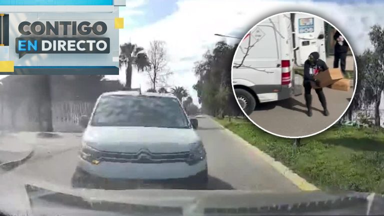 Violento asalto a furgón repartidor de cigarros en Maipú: Delincuentes chocaron al darse a la fuga