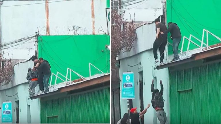 Quedó grabado: Personas escaparon por el techo tras homicidio en Independencia