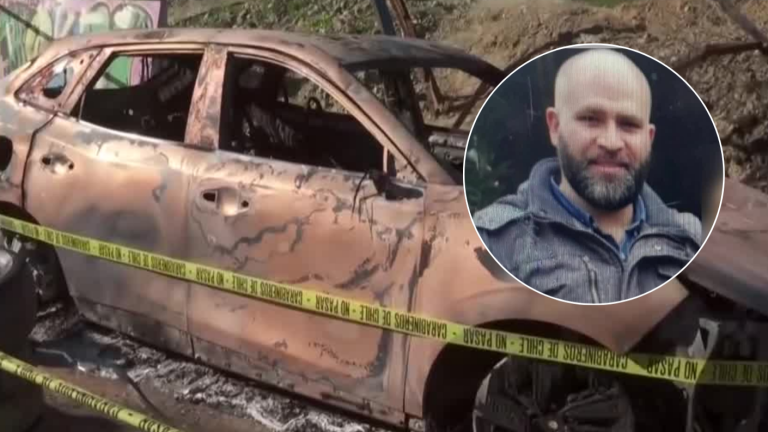 VIDEO | Encuentran auto completamente quemado en Curacaví: Sería del ingeniero asesinado en su parcela