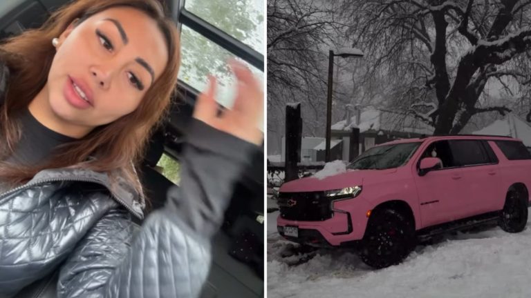 “Atado”: Naya Fácil chocó el auto de uno de sus amigos durante vacaciones en la nieve