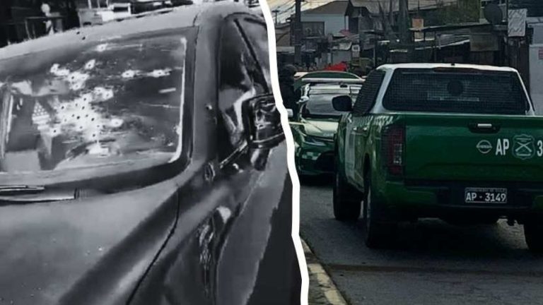 Acribillado al volante: Hombre fue asesinado a balazos al interior de auto en La Pintana