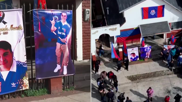 VIDEO | Entre lienzos y banderas: Familiares y amigos despiden a minero Jean Miranda