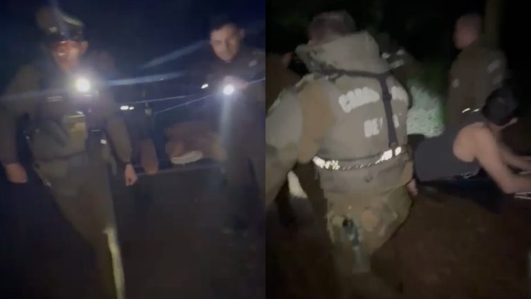 Carabineros rescata a hombre que sufrió fractura y se perdió en el Cerro San Cristóbal