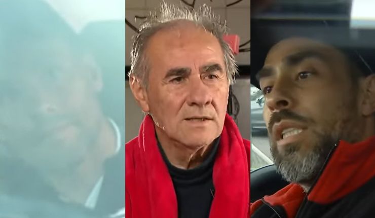 La reacción de Claudio y Jorge Valdivia tras ser consultados por estado de salud de su padre
