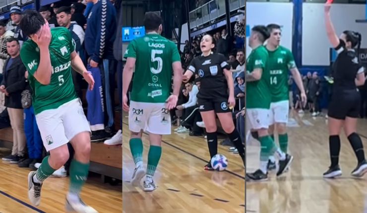 Otra vergüenza en Avellaneda: Jugador chileno de futsal recibió escupo y terminó siendo expulsado