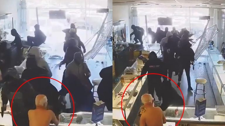 Turba saquea una joyería y propina golpiza a su dueño: Hombre de 88 años sufrió derrame cerebral