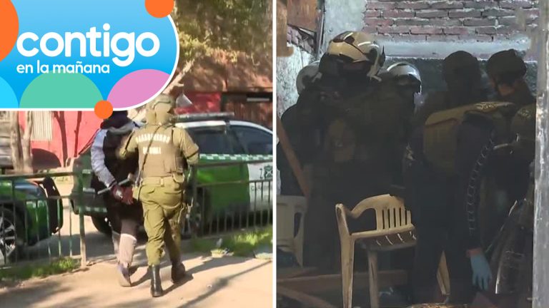 Operativo antidroga dejó un detenido en Cerro Navia: Casa fue allanada en 7 ocasiones