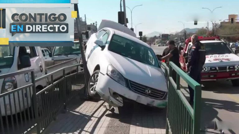 Auto terminó semi volcado en San Miguel: Afectado afirmó que otro vehículo lo chocó y se dio a la fuga