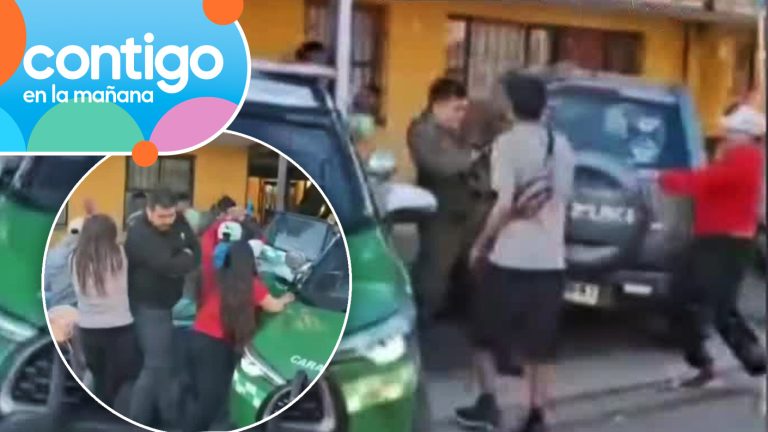 Por presunto caso de abuso: Turba atacó a Carabineros para impedir detención en Talagante