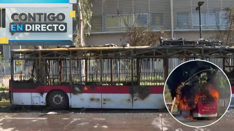 Bus eléctrico de RED se incendió en Recoleta: Conductor salió ileso y se investigan las causas