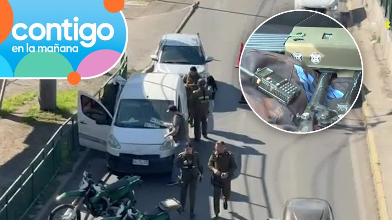 Fiscalización acabó en persecución a disparos por 5 comunas: Transportaban inhibidor y patente falsa