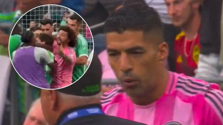 Combos y un escupitajo de Luis Suárez: El caótico final del Inter Miami tras perder la Leagues Cup