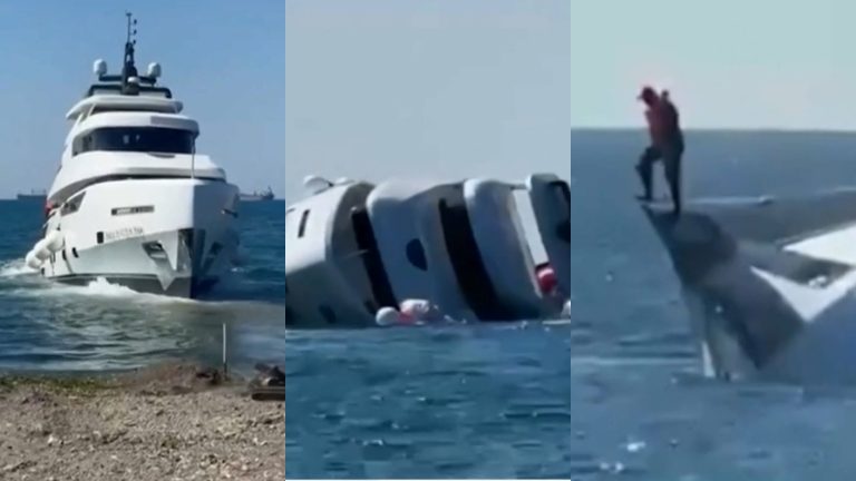 Debut y despedida: Yate de un millón de dólares se hundió a los 15 minutos de zarpar