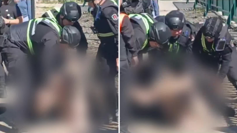 VIDEO | El registro del momento en que guardias redujeron a joven que falleció en mall de La Florida