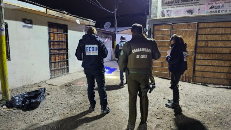 Hombre fue asesinado a balazos al interior de la toma Naciones Unidas en Colina