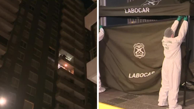 Conmoción por femicidio en Santiago: Hombre asesinó a su pareja y luego cayó del piso 11