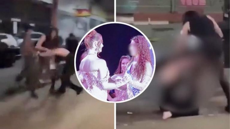 VIDEO | “Miss machete”: Reina de belleza protagonizó violenta pelea a cuchillo en disco de Valdivia