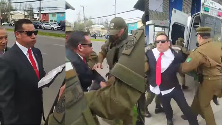 Detienen al Pastor Soto por atentado contra la autoridad a las afueras del Tedeum Evangélico